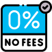 image shows zero fee